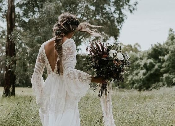 Tipos de manga larga para vestidos de novia